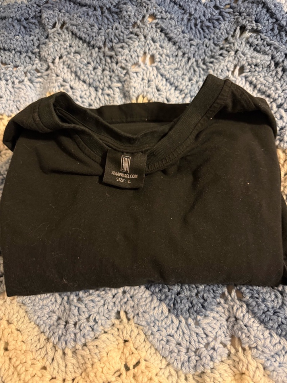 Zizzi Apparel Black Long Sleeve Men's Tee - Classic Crewneck